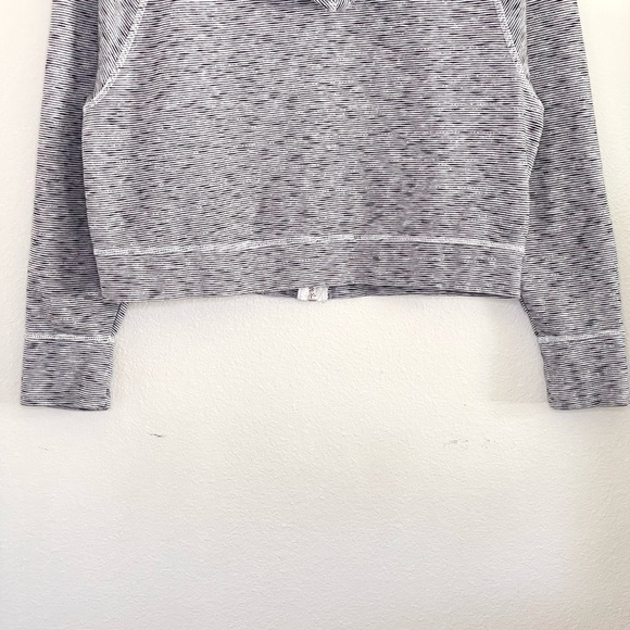 Victoria’s Secret Angel 10 Spacedye Zip Up Raglan Hoodie Black White Small - Picture 6 of 13